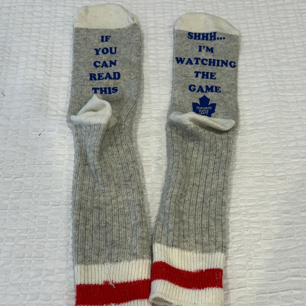 Novelty Socks with “I’m watching the Game” saying